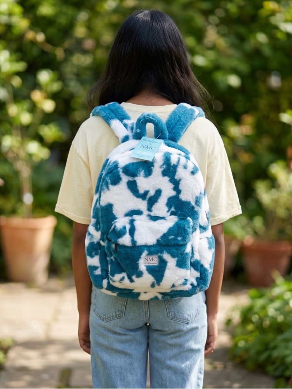 The Minky Goods by NMC Designs Cow milk backpack new